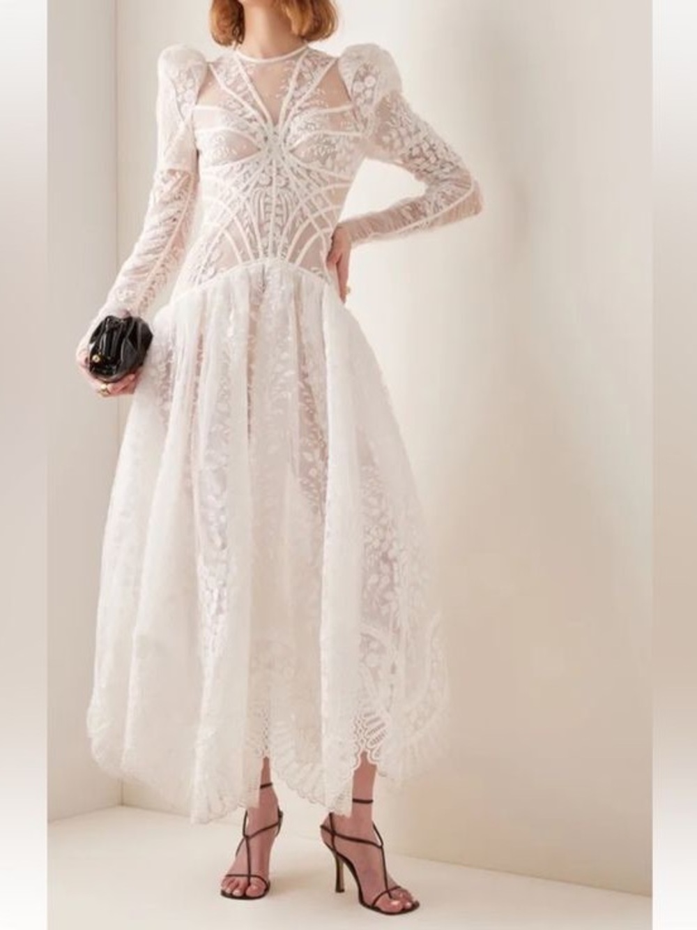 Zimmermann Prima Embroidered Midi Dress